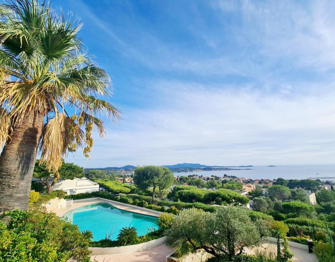Magnifique Appartement Vue Mer - Grande Terrasse Et Piscine Bandol Exterior foto